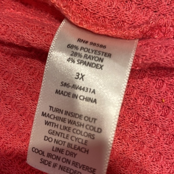 U womens Ava James stretch sleeveless plus size top 3X - Picture 4 of 4